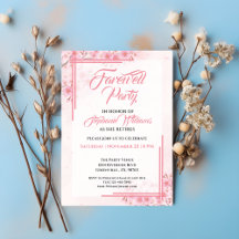 Party für Frauenabschied Elegant Rosa Blütenfarben