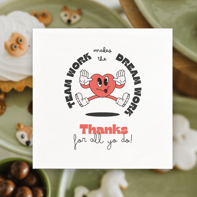 Party für freiberufliche Mitarbeiter im Unternehme Serviette (Business Team Employee Volunteer Party Napkins)