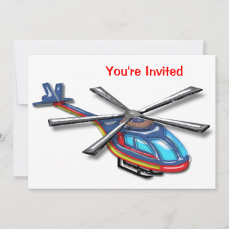 Party für Hochfliegerhubschrauber Einladung