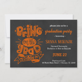 Party für Hochschulbildung - Orange Einladung