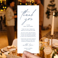 Party für Hochzeitsessen - Einstellung dank Karte