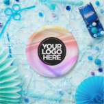 Party für Ihr Firmenlogo Pappteller<br><div class="desc">Ihr Firmenlogo Custom Holographic Crafts Party Farbige Papier-Teller für Geburtstage oder Firmenfeiern</div>