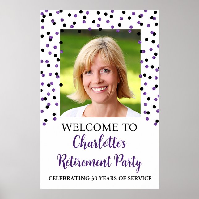 Party für Lila Altersvorsorge, 20 x 30 Poster (Vorne)