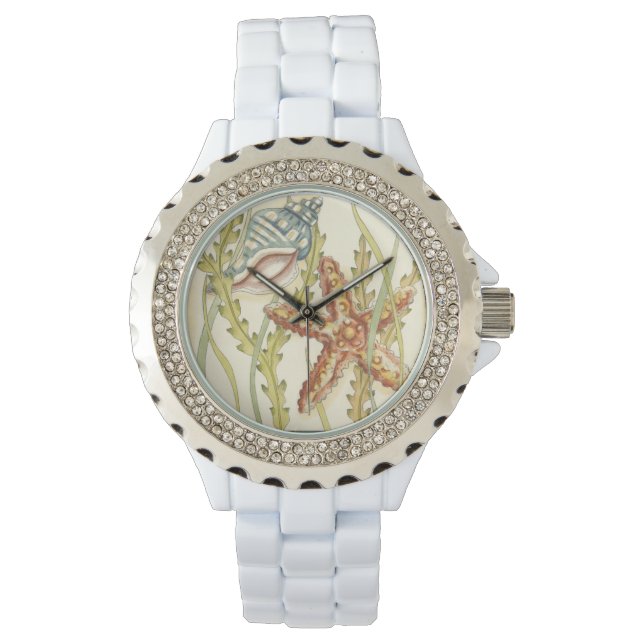 Party für mehrfarbige Muschel Armbanduhr (Vorderseite)