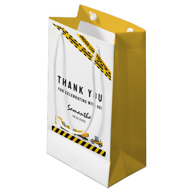 Party für Minimalistische Bauweise dank Papier Kleine Geschenktüte (Vorderseite Schrägansicht)