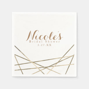 Party für moderne geometrische Linien Serviette