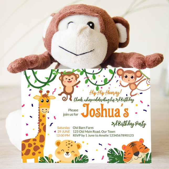 Party für niedlichen Dschungel (Von Creator hochgeladen)