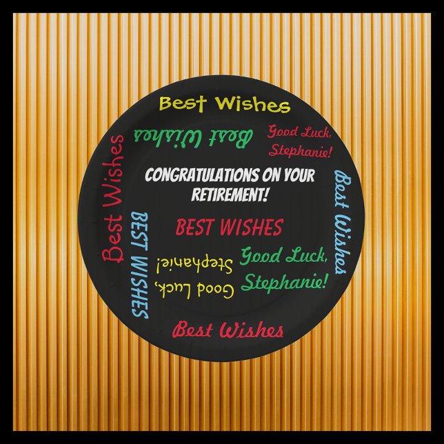 Party für Rentenzahlungen: farbenfrohe FUN Pappteller (Von Creator hochgeladen)