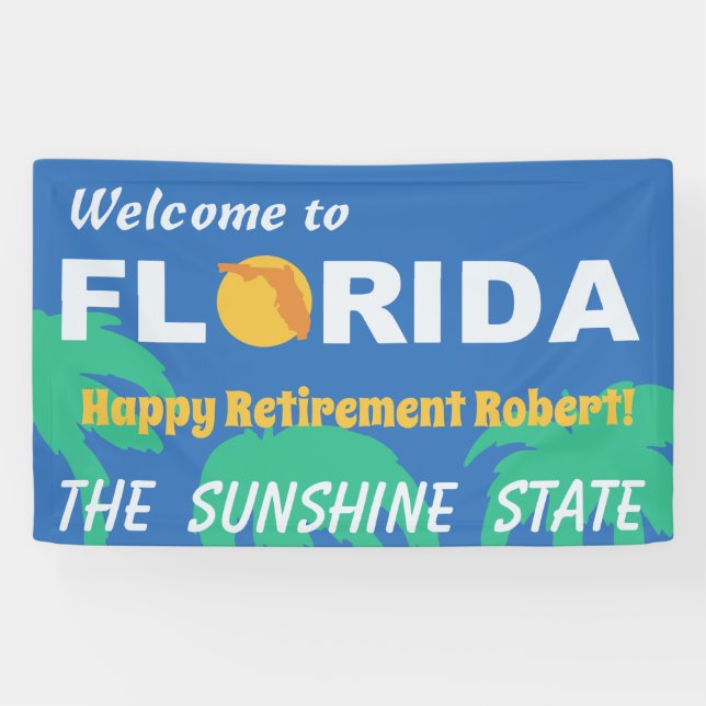 Party für Rentenzahlungen nach Florida Banner (Horizontal)