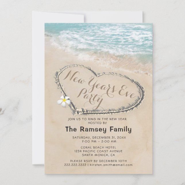 Party für tropische Themenbereiche Einladung (Vorderseite)