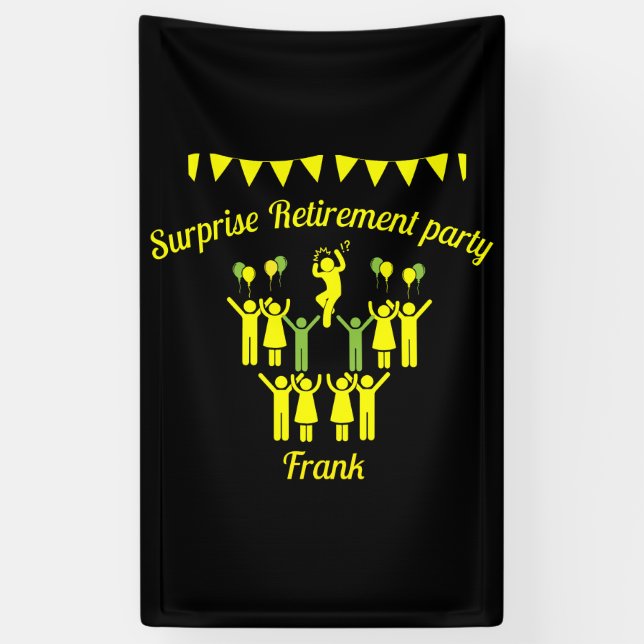 Party für Unternehmensruhestand Banner (Vertikal)