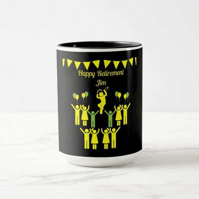 Party für Unternehmensruhestand Tasse (Zentrum)