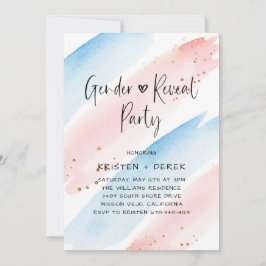 Party für Wasserfarben Einladung