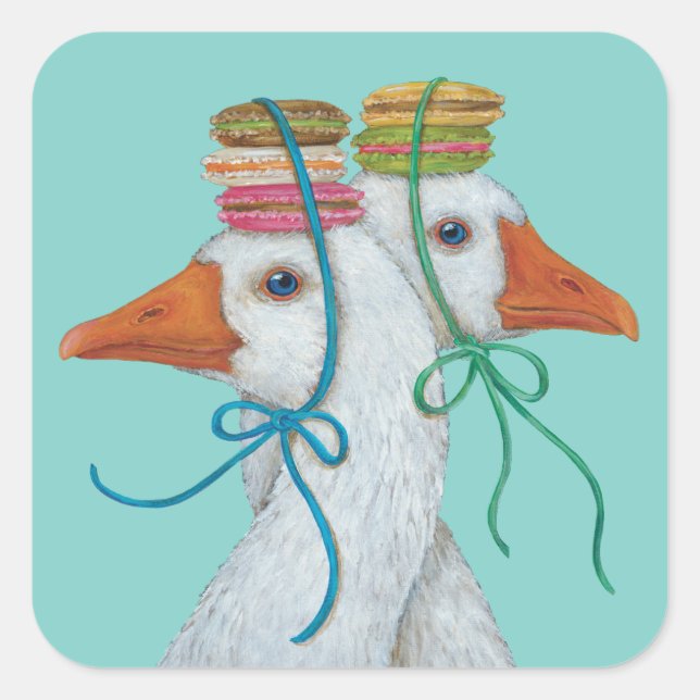 Party Gänse Aufkleber (Vorderseite)