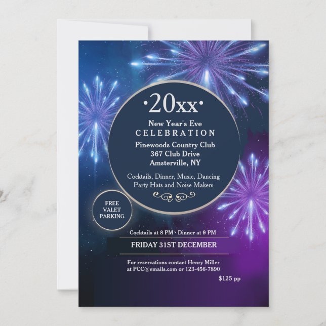 Party Ganztägige Einladung (Vorderseite)