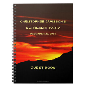 Party Gästebuch der Pensionierung, Kolob Sunset Sp Notizblock