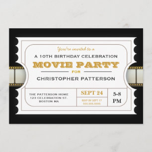 Party Geburtstagsparty Eintrittskarte Einladung