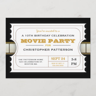 Party Geburtstagsparty Eintrittskarte Einladung