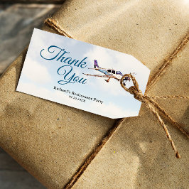 Party-Geschenk-Tag mit Flugzeug-Design 2 Geschenkanhänger