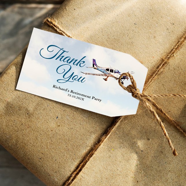 Party-Geschenk-Tag mit Flugzeug-Design 2 Geschenkanhänger (Von Creator hochgeladen)