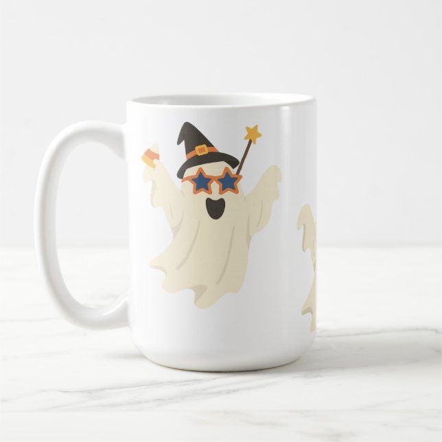 Party Ghost - Fun Halloween Vibes Kaffeetasse (Links)