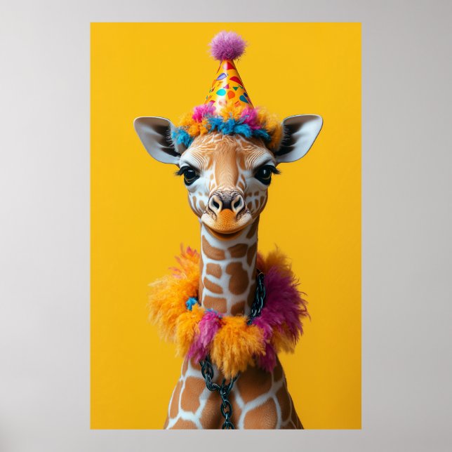 Party Giraffe Extravaganza Poster (Vorne)