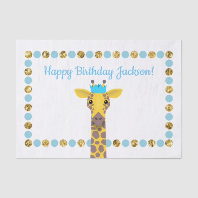 Party Giraffe Seidenpapier (Vorderseite)