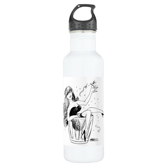 Party Girl Trinkflasche (Vorderseite)