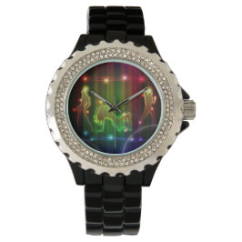 Party Girls Moderne trendige Neon Lights Armbanduhr