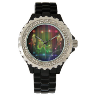 Party Girls Moderne trendige Neon Lights Armbanduhr