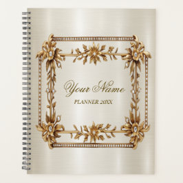 Party Gold Verziert Rectangle Dimond Blume Shiny Planer