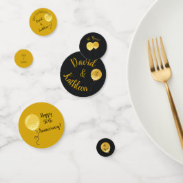 Party Golden Balloons Confetti, 50 Jahre alt Konfetti