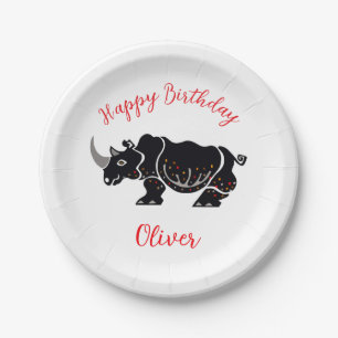 Party - Graphic RHINOCEROS - Happy Birthday Pappteller