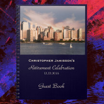 Party Guest Book, NYC Manhattan Skyline