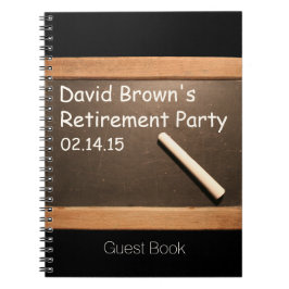 Party GuestBook von Retirement Teacher Notizblock