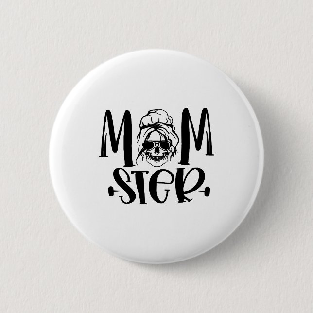 Party Halloween Momster Halloween Button (Vorderseite)