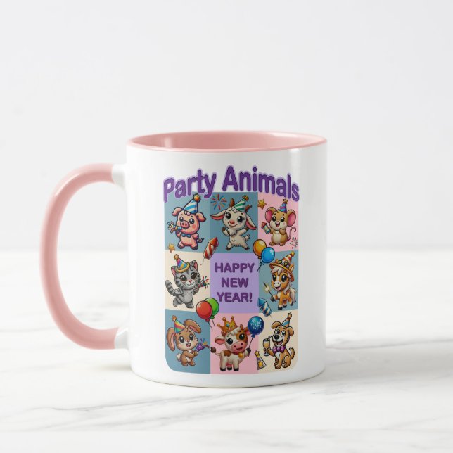 Party "Happy New Year" Tasse (Links)