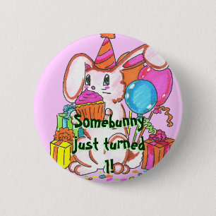 Party-Häschen-Knopf Button