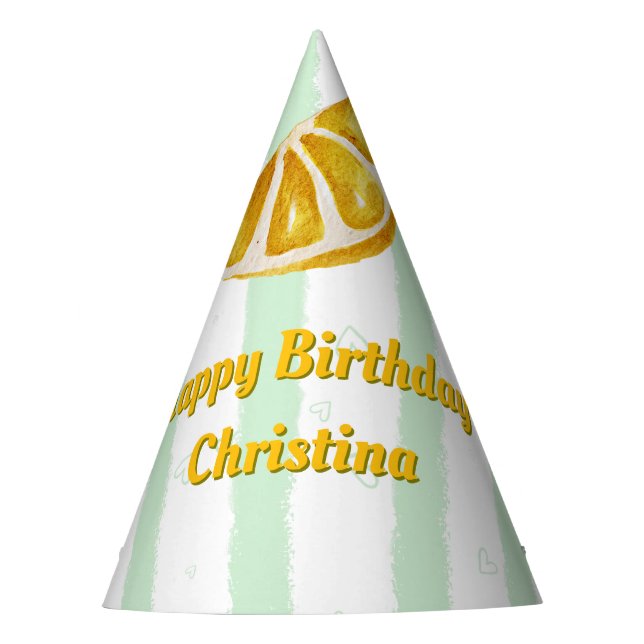 Party Hat Summer Birthday Party Partyhütchen (Vorderseite)