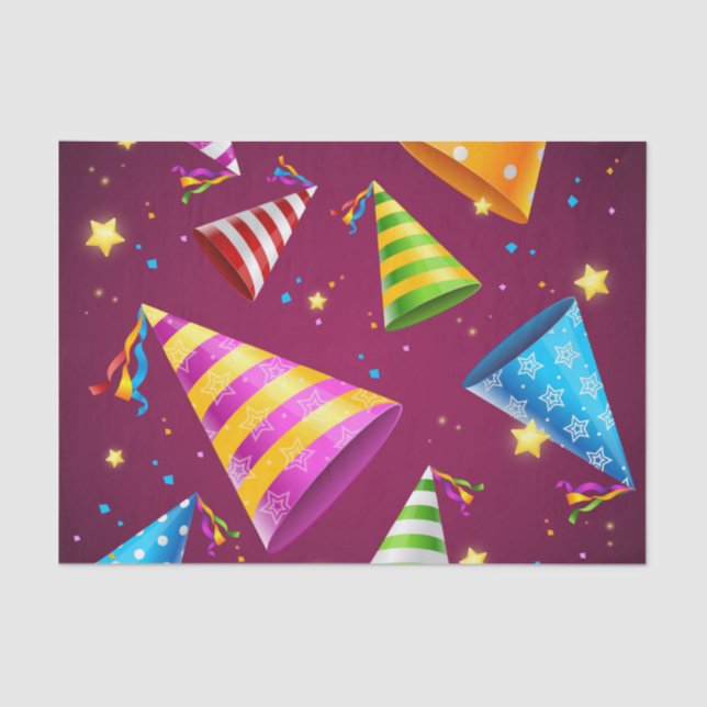 Party HAT Tissue Paper Seidenpapier (Vorderseite)