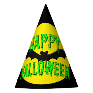 Party Hats - Batty "Happy Halloween" Partyhütchen