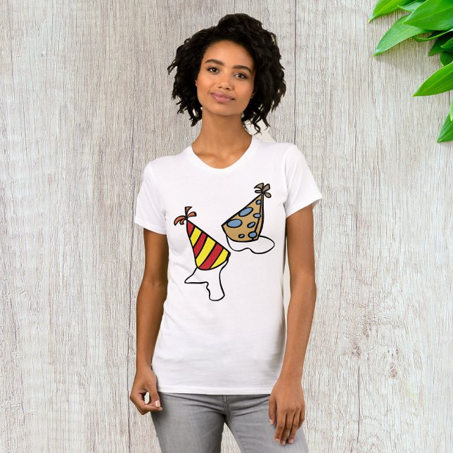 Party Hats Womens T - Shirt (Von Creator hochgeladen)