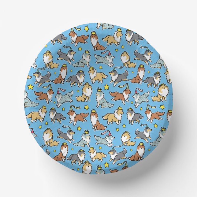 Party Hunde Pappteller (Vorderseite)