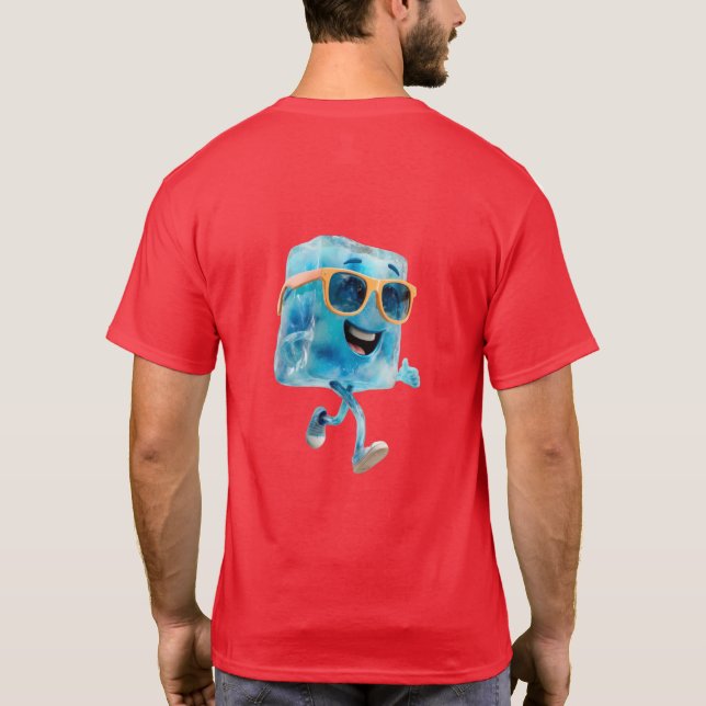 Party Ice Cube Illustration T-Shirt (Rückseite)