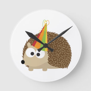 Party Igel Runde Wanduhr