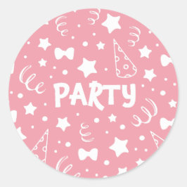 Party-Illustrationen Runder Aufkleber
