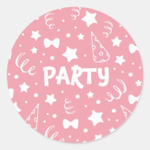 Party-Illustrationen Runder Aufkleber