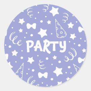 Party-Illustrationen Runder Aufkleber