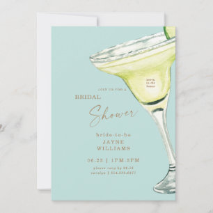 Party im House Margarita Turquoise Dusche Inv Einladung