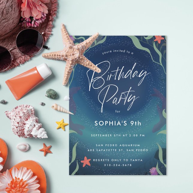Party im Kindergeburtstag des Ozeans Einladung (Von Creator hochgeladen)